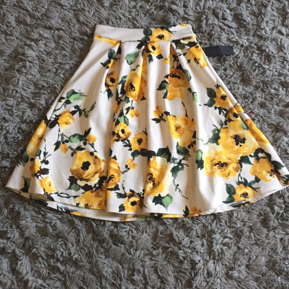 See You Monday Midi Floral Skirt